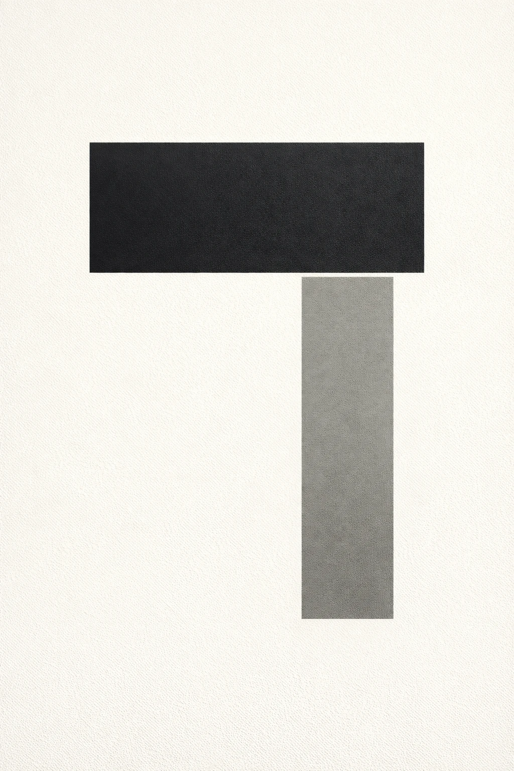 Tension No. 1, an abstract study of balance and offset weight